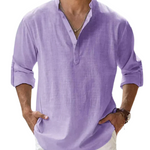 Long-Sleeved Collared Shirt for Men