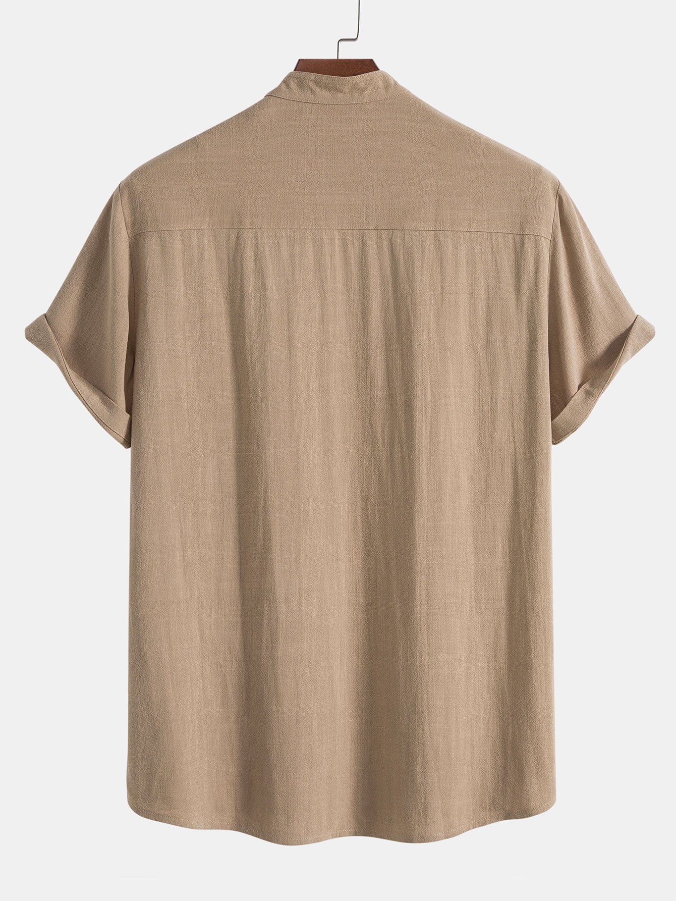 Short Sleeve Stand Collar Set for Men
