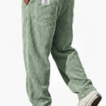 Straight Leg Corduroy Trousers for Men