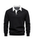 Polo Collar Long Sleeve Sweatshirt for Men