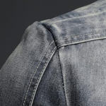 Zip-Up Denim Jacket for Men