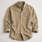 Button-Down Denim Overshirt for Men