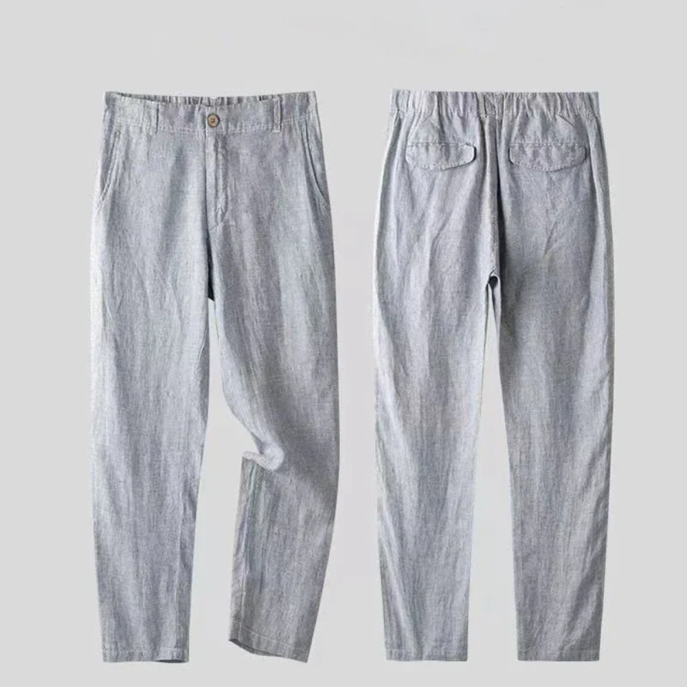 Linen Notch Lapel Suit Set for Men