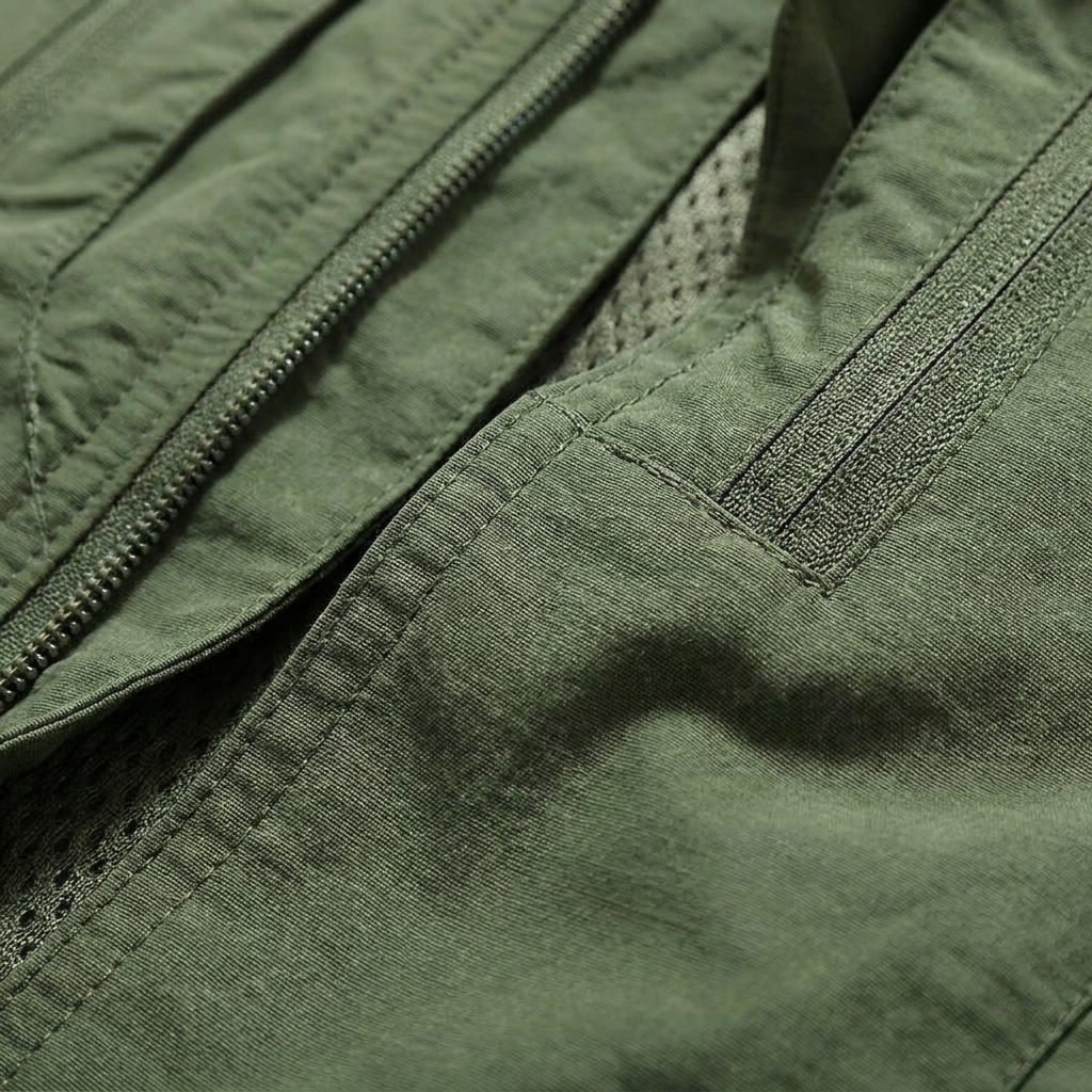 Multi Pocket Zip-Up Utility Vest for Men