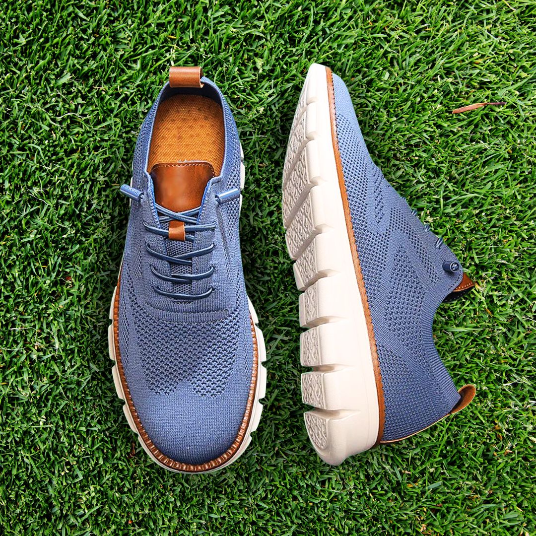 Lace-Up Knit Trainers for Men