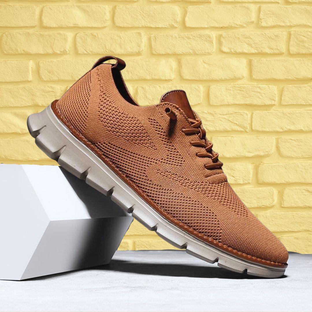 Lace-Up Knit Trainers for Men