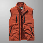 Multi Pocket Zip-Up Utility Vest for Men