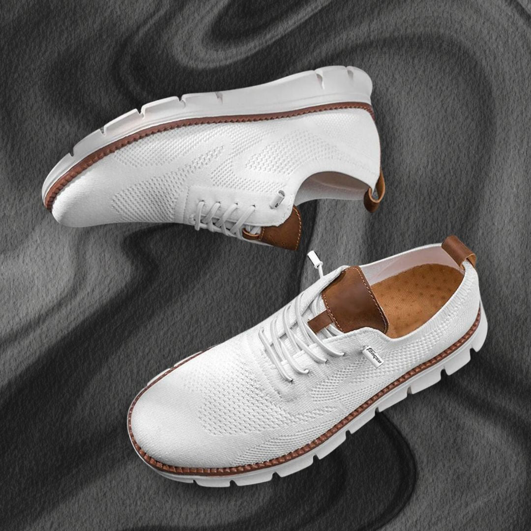 Lace-Up Knit Trainers for Men