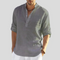 Linen Henley Shirt for Men