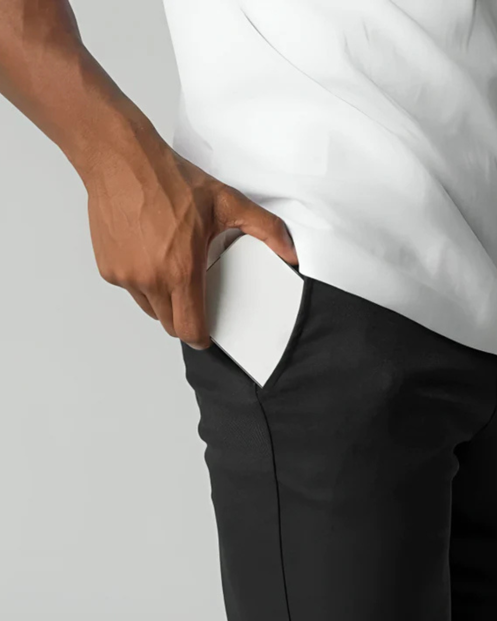 Straight Leg Stretch Chino Trousers for Men