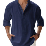 Long-Sleeved Collared Shirt for Men