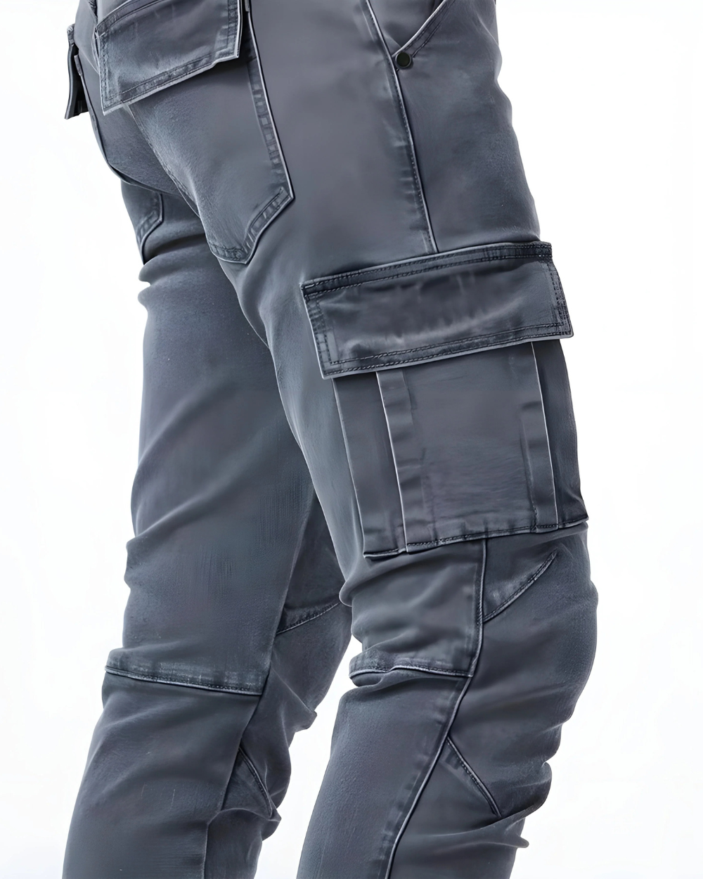 Slim Fit Cargo Trousers for Men