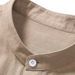 Short Sleeve Stand Collar Set for Men