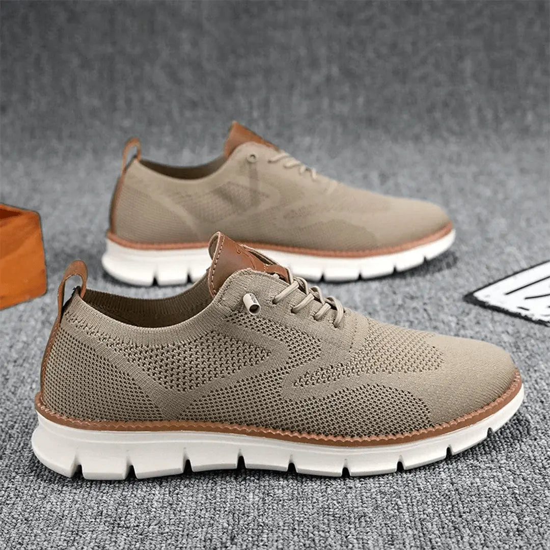 Knit Lace-Up Sneakers for Men