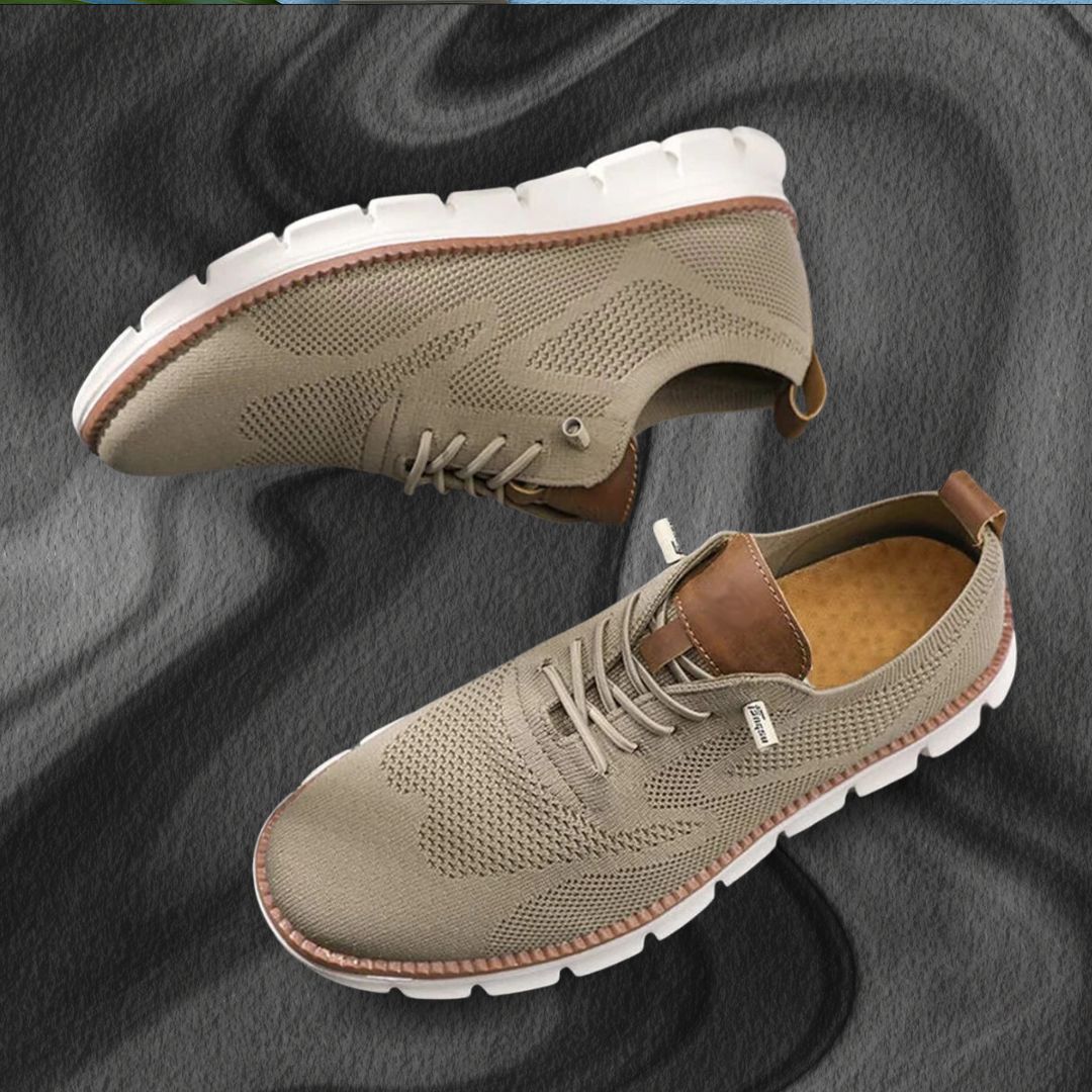 Lace-Up Knit Trainers for Men