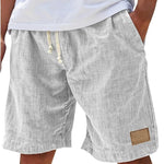 Relaxed Fit Linen Shorts for Men