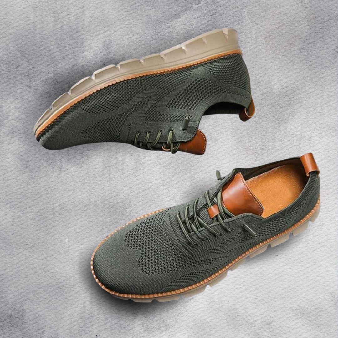 Lace-Up Knit Trainers for Men