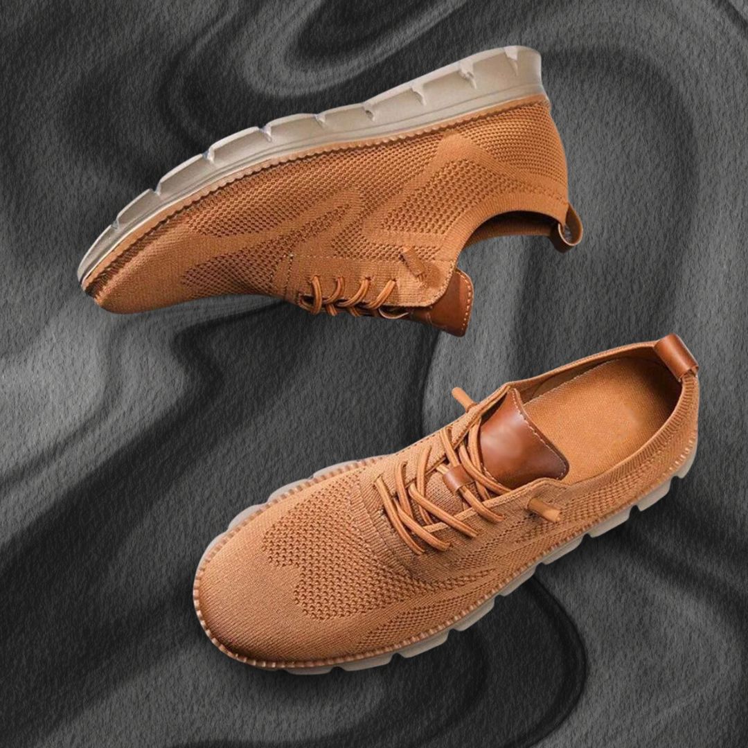 Lace-Up Knit Trainers for Men