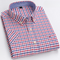 Button-Down Pinstripe Short Sleeve Shirt for Men