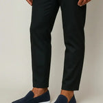 Suede Loafers with White Sole for Men
