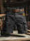 Belted Cargo Shorts with Flap Pockets for Men