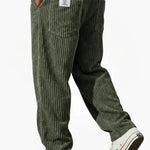 Straight Leg Corduroy Trousers for Men