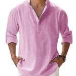 Long-Sleeved Collared Shirt for Men