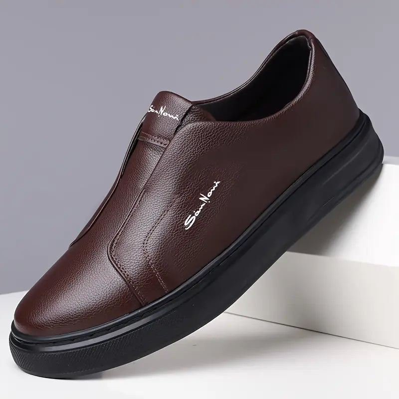 Leather Slip-On Trainers for Women