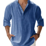 Long-Sleeved Collared Shirt for Men