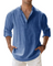 Long-Sleeved Collared Shirt for Men