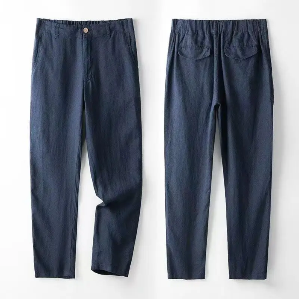 Linen Notch Lapel Suit Set for Men