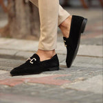 Suede Horsebit Loafers for Men