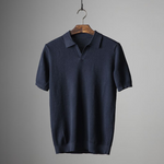 Short Sleeve Textured Polo Shirt for Men