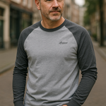 Raglan Long Sleeve Crew Neck Sweatshirt for Men