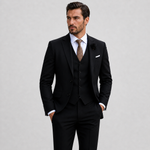 Linen Three-Piece Suit Set for Men
