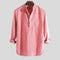 Striped Henley Collar Long Sleeve Shirt for Men
