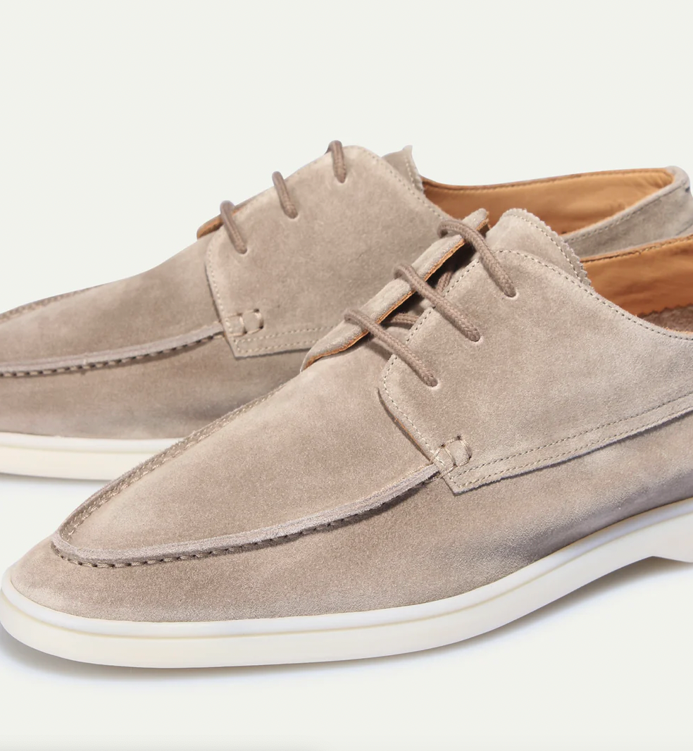 Lace-Up Suede Desert Boots for Men