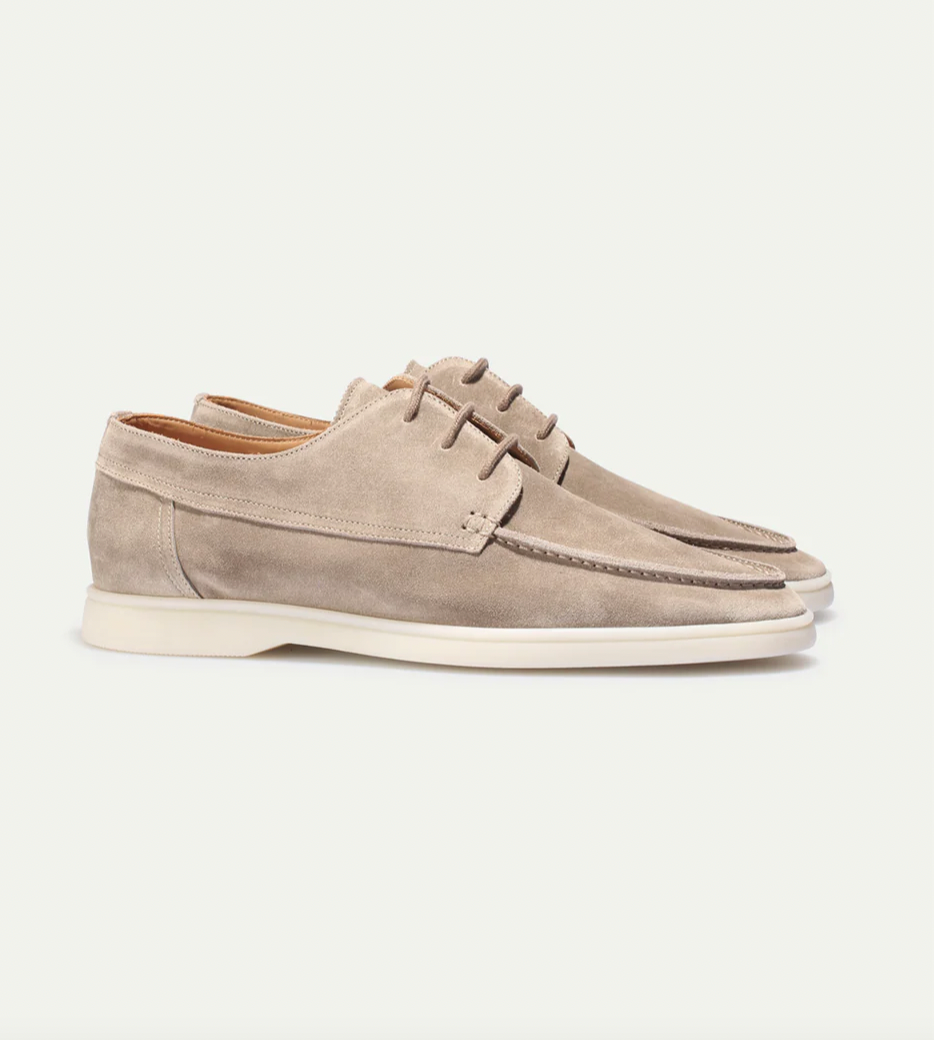 Lace-Up Suede Desert Boots for Men