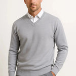 V-Neck Slim Fit Cashmere Jumper for Men