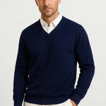 V-Neck Slim Fit Cashmere Jumper for Men