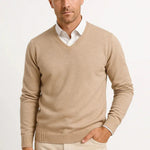 V-Neck Slim Fit Cashmere Jumper for Men