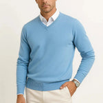 V-Neck Slim Fit Cashmere Jumper for Men