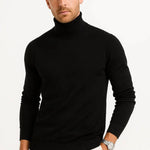 Roll Neck Virgin Wool Jumper for Men