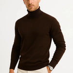 Roll Neck Virgin Wool Jumper for Men