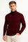 Roll Neck Virgin Wool Jumper for Men