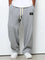 Wide Leg Drawstring Trousers for Men