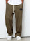 Wide Leg Drawstring Trousers for Men