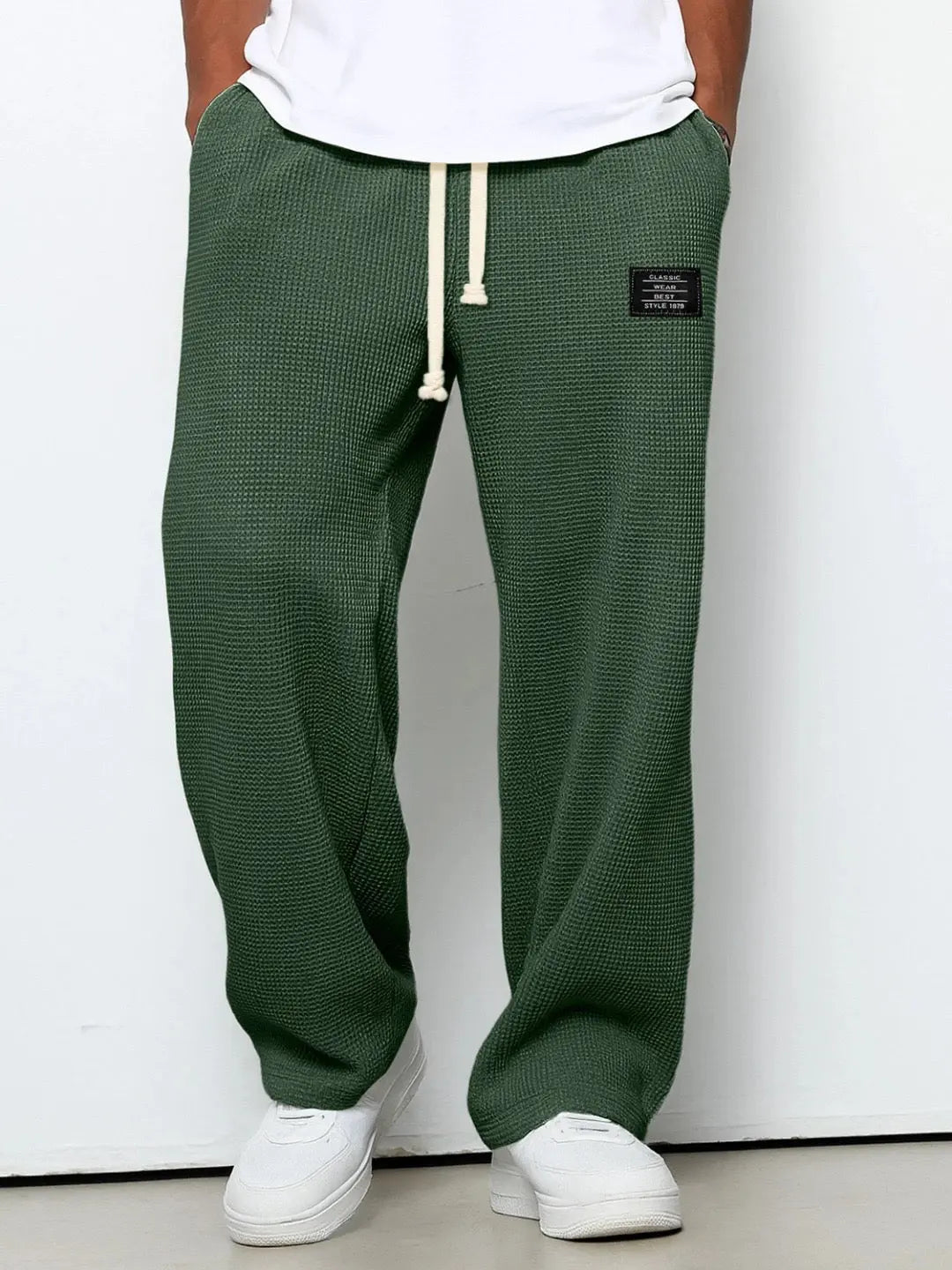 Wide Leg Drawstring Trousers for Men