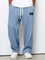 Wide Leg Drawstring Trousers for Men