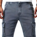 Slim Fit Cargo Trousers for Men
